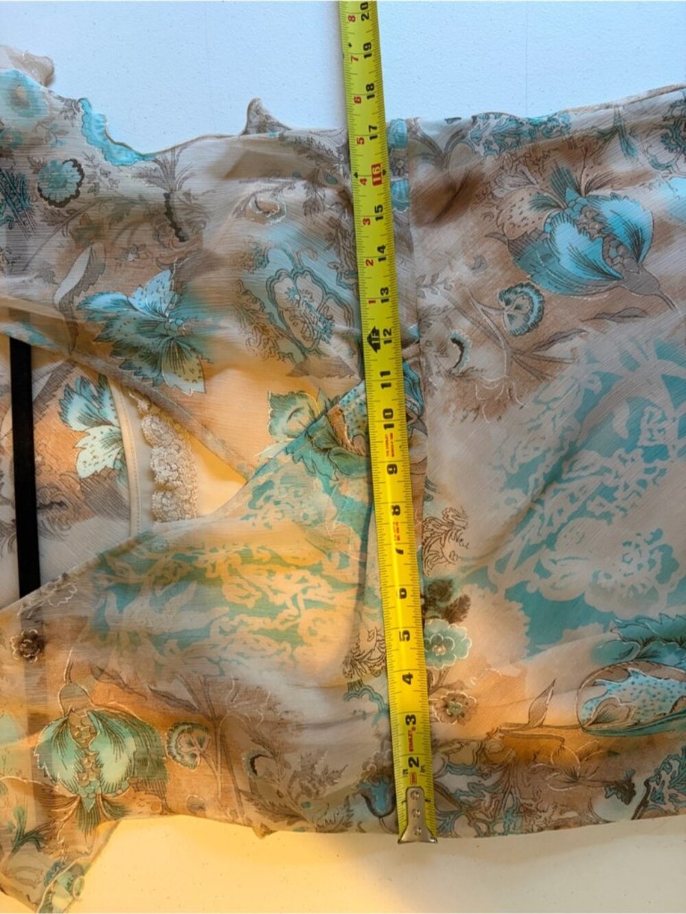 Vintage Y2K Womens Floral Midi Dress Size 10 Fairycore Boho Romantic Cottagecore - Picture 15 of 15